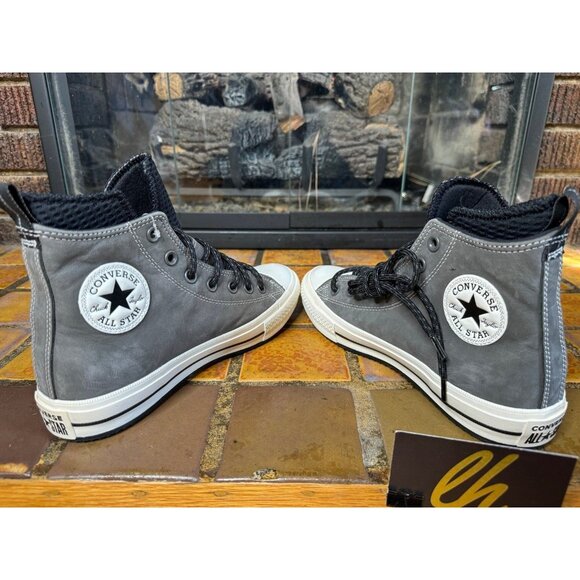 Women’s 8 Converse Chuck Taylor All Star Leather Waterproof Boots 166608c - Picture 7 of 9